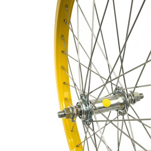 Rodas Dianteira e Traseira Aro 20 Aluminio Amarelo Cubo Aço