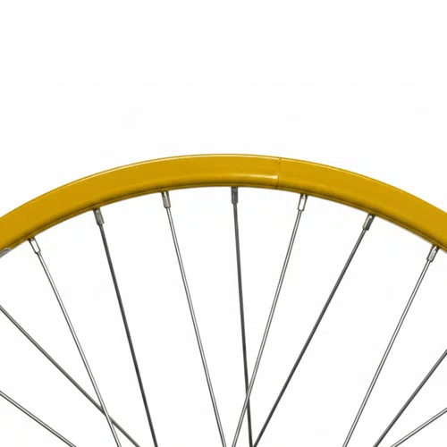 Rodas Dianteira e Traseira Aro 20 Aluminio Amarelo Cubo Aço
