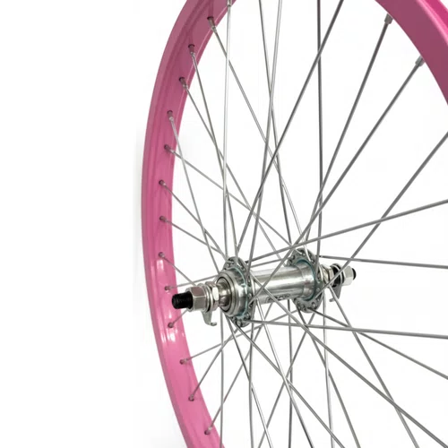Rodas Dianteira e Traseira Aro 20 Aluminio Rosa Cubo Aço