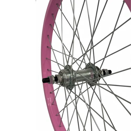 Rodas Dianteira e Traseira Aro 20 Aluminio Rosa Cubo Aço