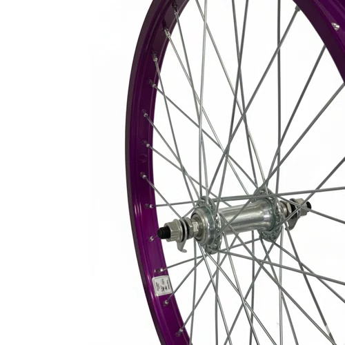 Rodas Dianteira e Traseira Aro 20 Aluminio Violeta Cubo Aço