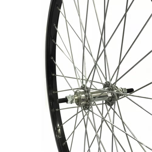 Rodas Dianteira e Traseira em Aluminio Preto Aro 26 Barra Circular V-Brake