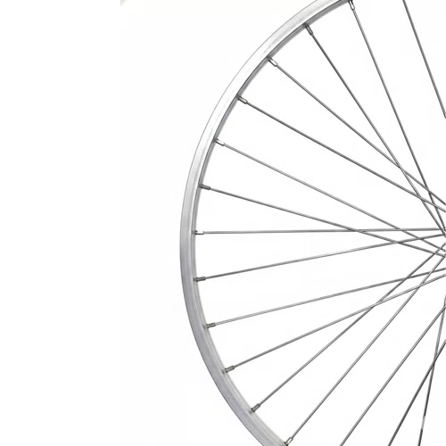 Roda Dianteira em Aluminio Aro 26 Barra Circular V-Brake Raio Grosso