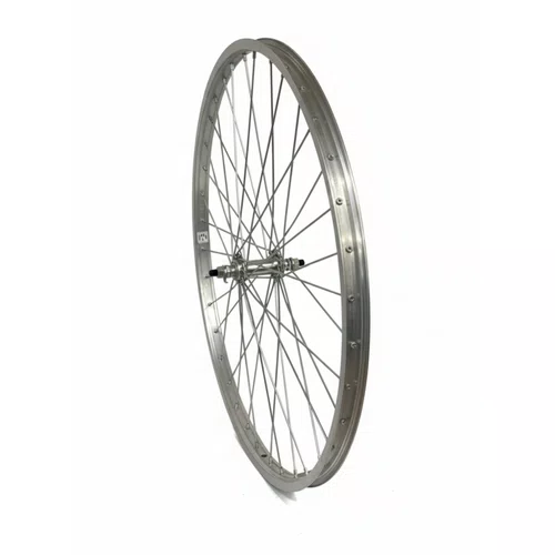 Roda Dianteira em Aluminio Aro 26 Barra Circular V-Brake Raio Grosso
