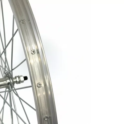 Roda Dianteira em Aluminio Aro 26 Barra Circular V-Brake Raio Grosso