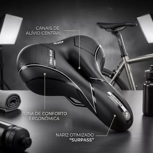 Selim Plus Size 2 Molas Ergonômico Bundão Confort Surprass