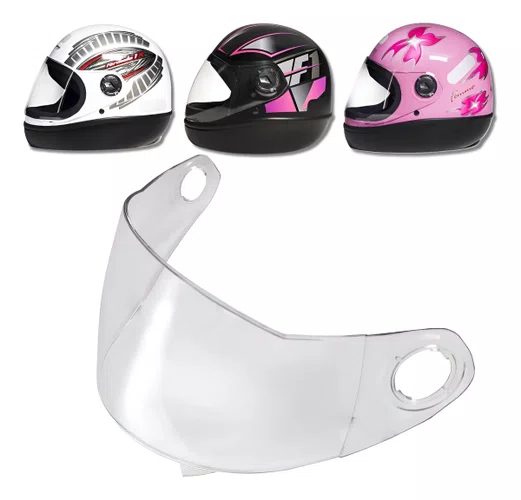 Viseira Termoformada Capacete Taurus Fórmula 1 Cristal 2mm