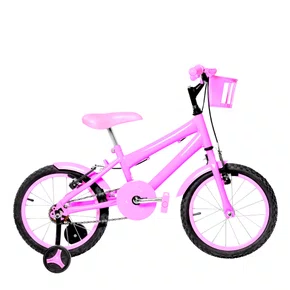 Bicicleta 16 Feminina Rosa Infantil Aro Alumínio Rosa