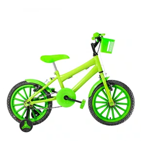 Bicicleta 16 Masculina Verde Claro Infantil Rodas Nylon Verde