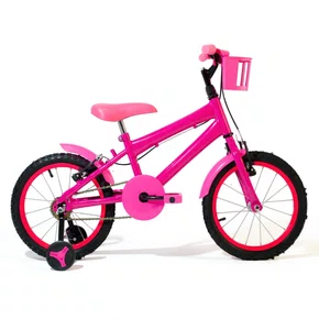 Bicicleta 16 Feminina Pink Infantil Aro Alumínio Pink