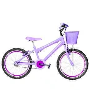 Bicicleta 20 Feminina Lilas Infantil Aro Aero Violeta