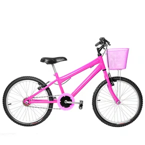 Bicicleta 20 Feminina Pink Infantil Aro Alumínio