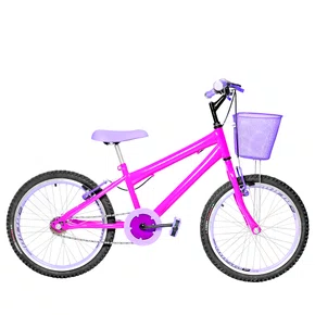 Bicicleta 20 Feminina Pink Infantil Aro Aero Lilás
