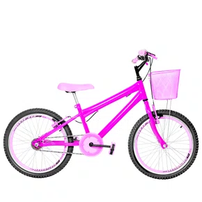 Bicicleta 20 Feminina Pink Infantil Aro Aero Rosa