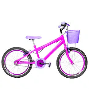 Bicicleta 20 Feminina Pink Infantil Aro Aero Violeta
