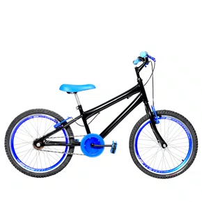 Bicicleta 20 Masculina Preta Infantil Aro Aero Azul