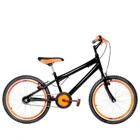 Bicicleta 20 Masculina Preta Infantil Aro Aero Laranja