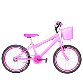 Bicicleta 20 Feminina Rosa Infantil Aro Aero Pink