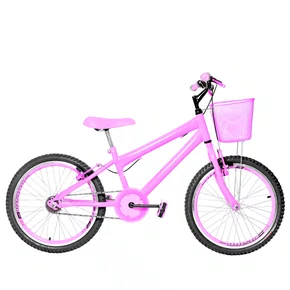 Bicicleta 20 Feminina Rosa Infantil Aro Aero Rosa