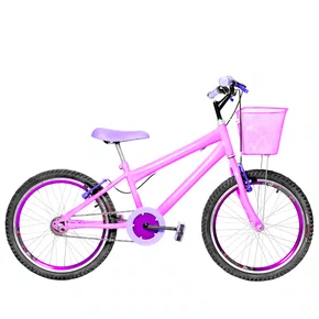Bicicleta 20 Feminina Rosa Infantil Aro Aero Violeta