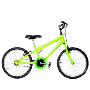 Bicicleta 20 Masculina Verde Claro Infantil Aro Alumínio