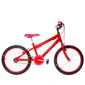 Bicicleta 20 Masculina Vermelha Infantil Aro Alumínio Vermelho