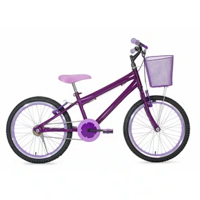 Bicicleta 20 Feminina Violeta Infantil Aro Aero Lilás