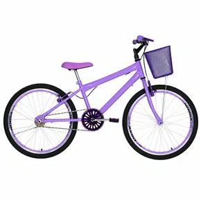 Bicicleta 24 Feminina Lilas Aro Aero Lilás