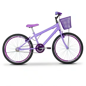 Bicicleta 24 Feminina Lilas Aro Aero Violeta