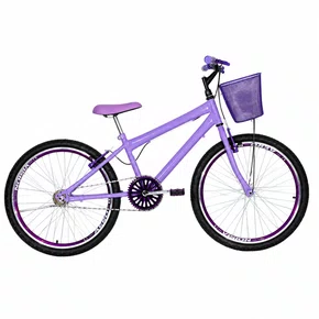 Bicicleta 24 Feminina Lilas Aro Aero Violeta