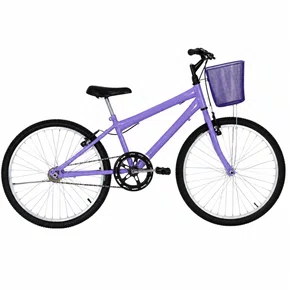 Bicicleta 24 Feminina Lilas Aro Alumínio