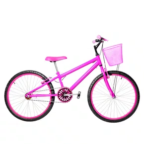 Bicicleta 24 Feminina Pink Aro Alumínio Pink