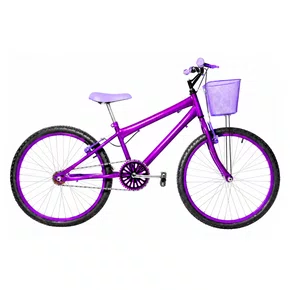 Bicicleta 24 Feminina Violeta Aro Alumínio Violeta