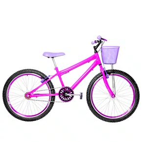 Bicicleta 24 Feminina Pink Aro Aero Violeta