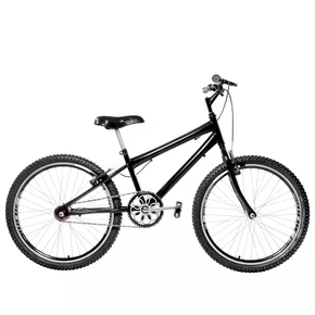 Bicicleta 24 Masculina Preta Aro Aero Preto