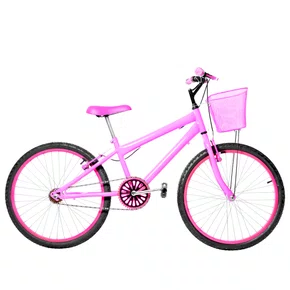 Bicicleta 24 Feminina Rosa Aro Alumínio Pink