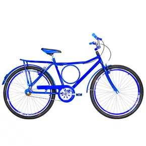 Bicicleta 26 Masculina Azul Barra Circular Aro Aero Azul