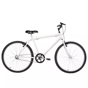 Bicicleta 26 Branca Urbana Aro Alumínio
