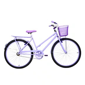 Bicicleta 26 Feminina Lilás Poti Aro Alumínio Lilás