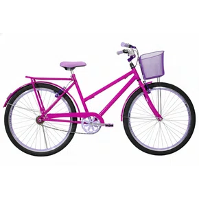 Bicicleta 26 Feminina Pink Poti Aro Aero Lilas