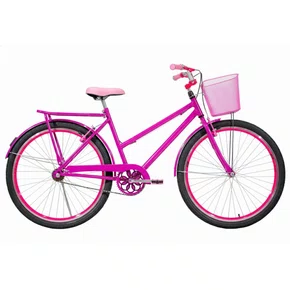 Bicicleta 26 Feminina Pink Poti Aro Aero Pink