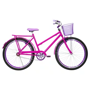 Bicicleta 26 Feminina Pink Poti Aro Aero Violeta