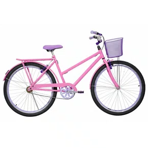 Bicicleta 26 Feminina Rosa Poti Aro Aero Lilas