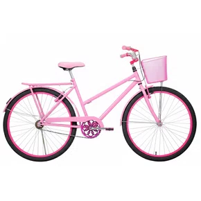 Bicicleta 26 Feminina Rosa Poti Aro Alumínio Pink