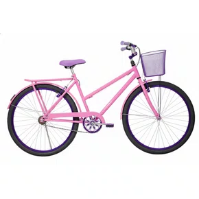 Bicicleta 26 Feminina Rosa Poti Aro Alumínio Violeta