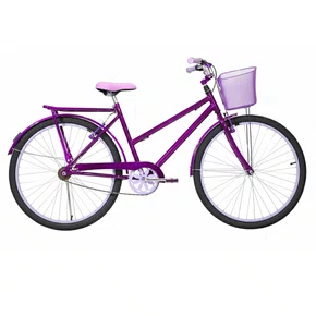 Bicicleta 26 Feminina Violeta Poti Aro Alumínio Lilás