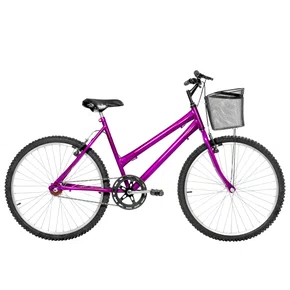 Bicicleta 26 Feminina Violeta Urbana Aro Alumínio