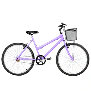 Bicicleta 26 Lilás Urbana Aro Alumínio