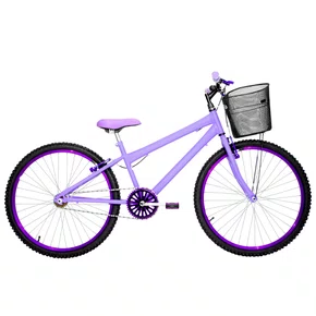 Bicicleta 26 Lilas Urbana Rebaixada Aro Aluminio Violeta