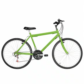 Bicicleta 26 Masculina Verde Claro Urbana Aro Alumínio 18 Marchas